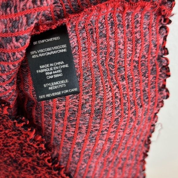 AFRM Owen Red Leopard Smocked Mini Dress - Picture 9 of 10